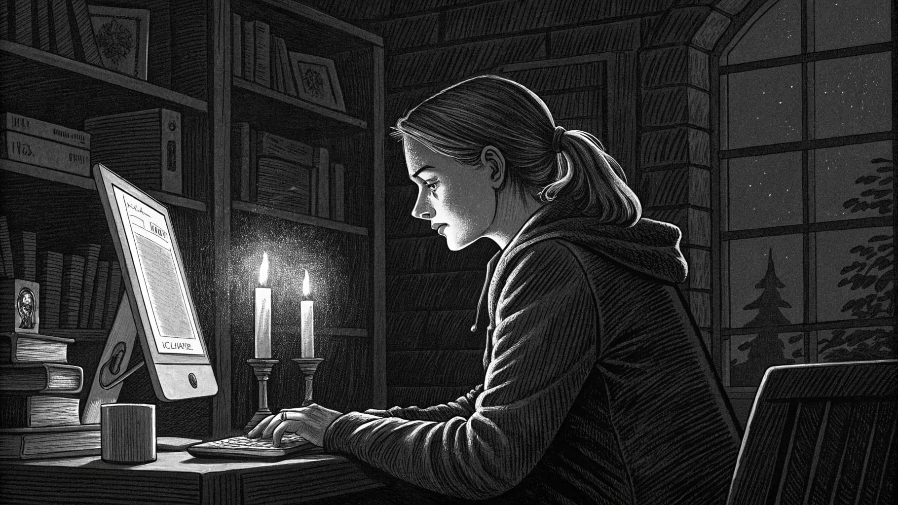 Professional woman working thoughtfully at computer - representing modern developers using AI with clear intent